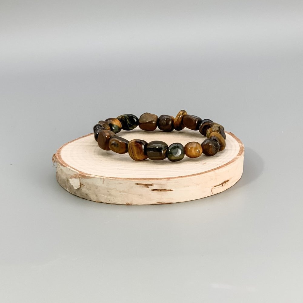 Tiger's Eye Chakra Bracelet Tumbled Polished Stone - Picture 6 of 6